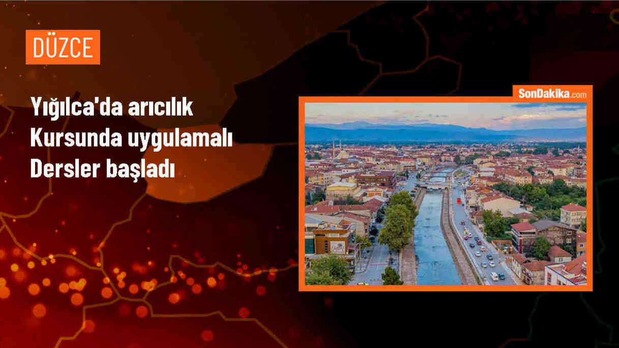 Düzce\'de açılan arıcılık kursunda uygulamalı derslere başlandı