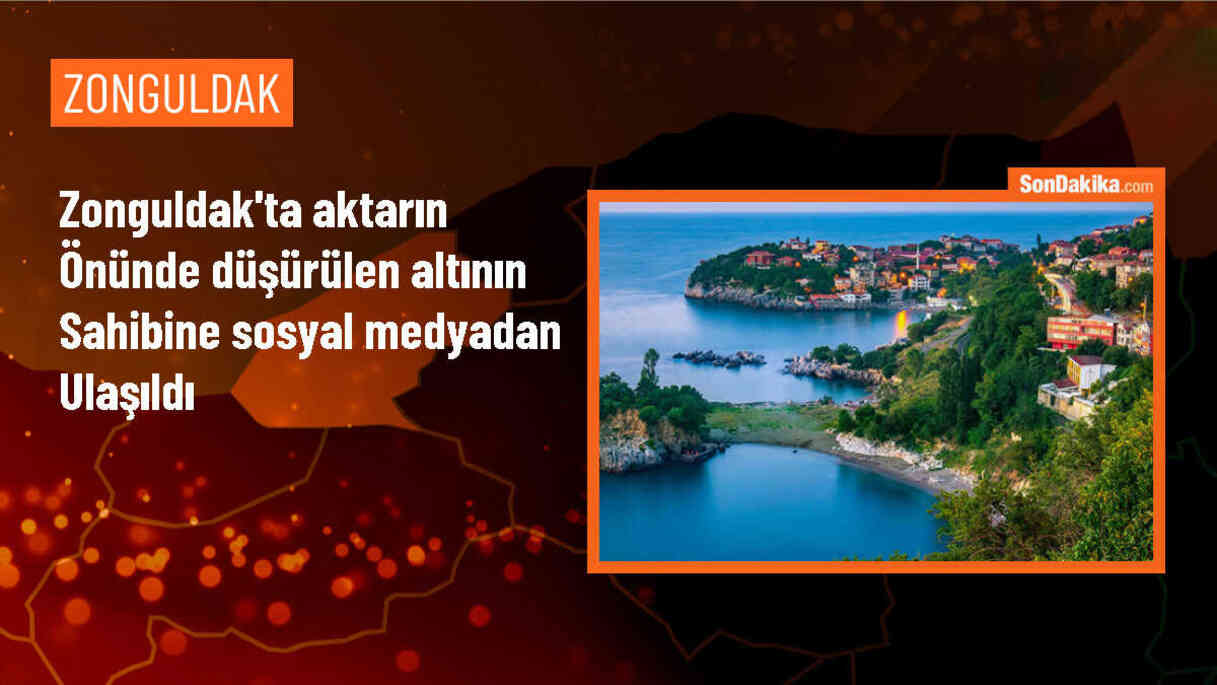 Zonguldak\'ta düşürülen altın sahibine ulaştırıldı