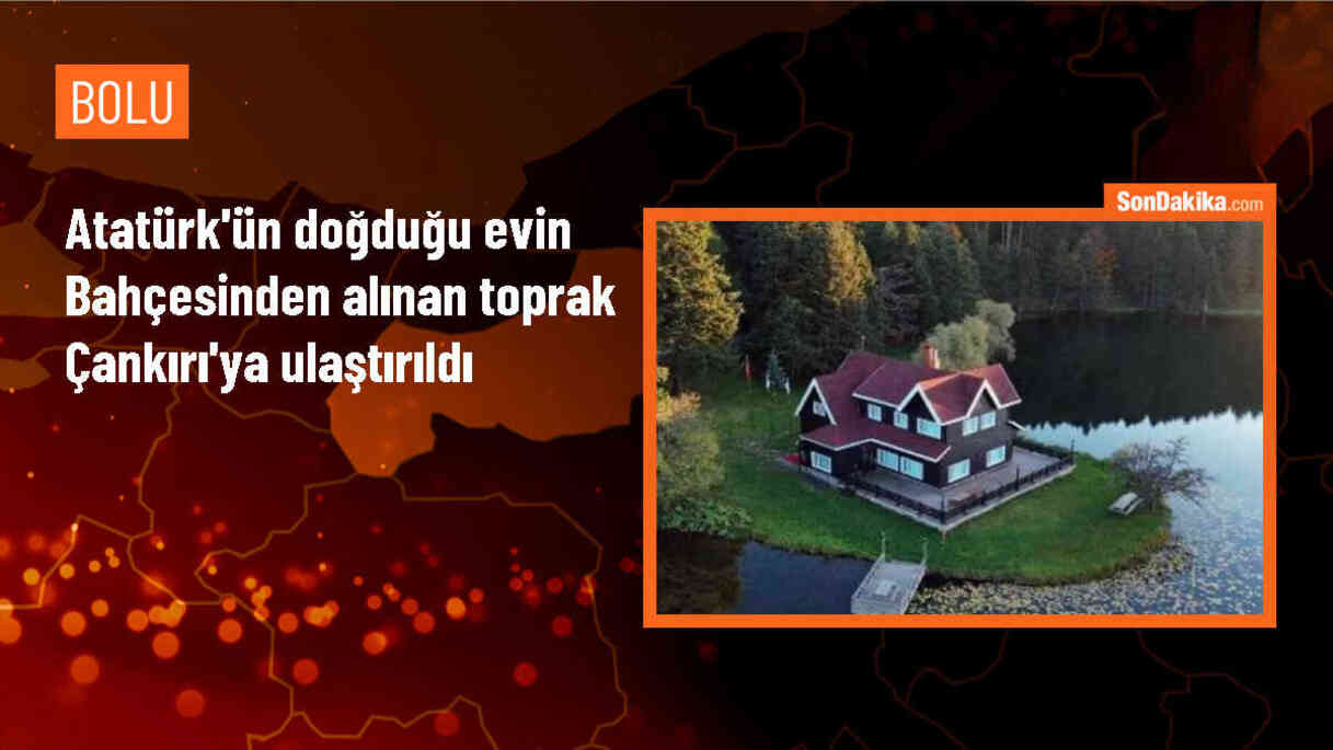 Atatürk\'ün doğduğu evin toprağı bisikletliler tarafından Çankırı\'ya getirildi