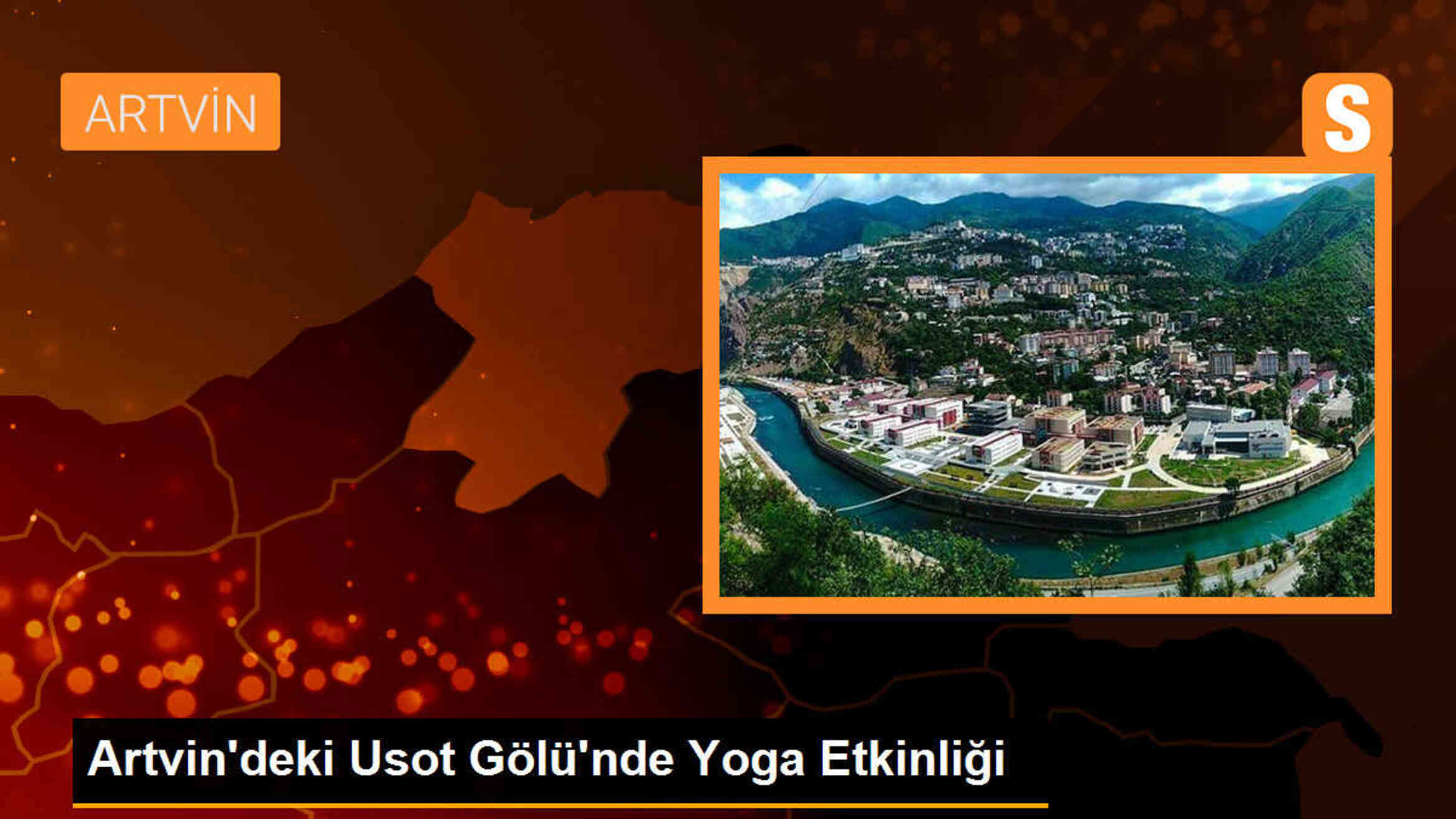 Artvin\'deki Usot Gölü\'nde Yoga Etkinliği