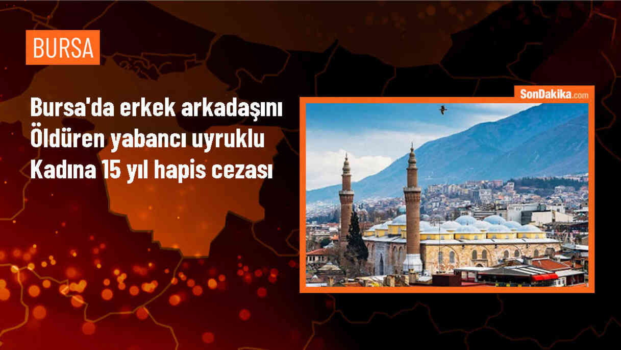 Bursa\'da erkek arkadaşını öldüren Kazakistanlı kadına 15 yıl hapis cezası