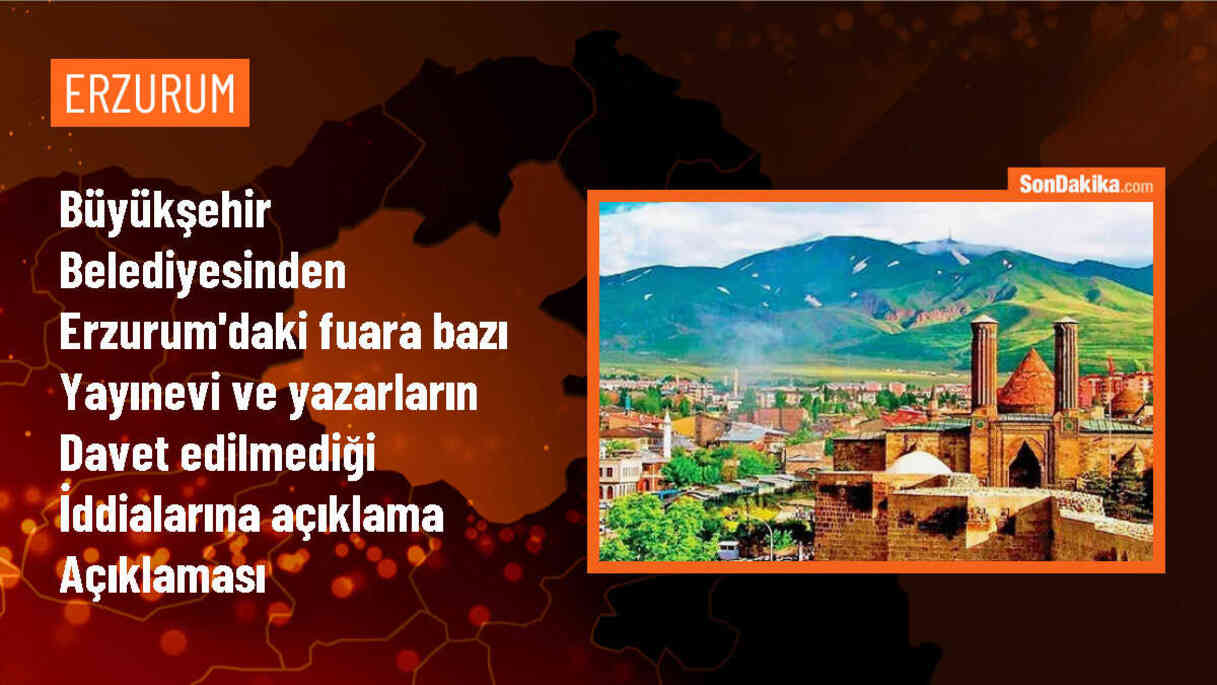 Erzurum Büyükşehir Belediyesi, Doğu Anadolu Erzurum 6. Kitap Fuarı\'na bazı yayınevi ve yazarların davet edilmediği iddialarına açıklama yaptı