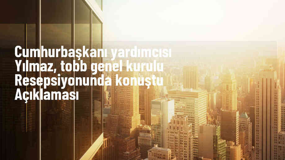 Cumhurbaşkanı Yardımcısı Cevdet Yılmaz: Siyasetin kutuplaşmadan uzaklaşması gerekiyor