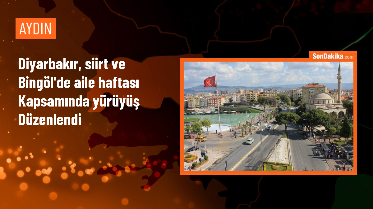 Diyarbakır, Siirt ve Bingöl\'de Aile Haftası kapsamında yürüyüş düzenlendi