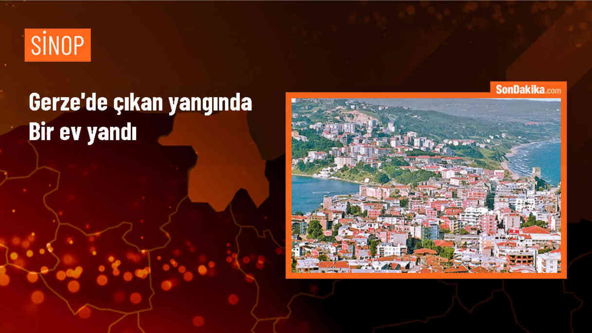Sinop\'un Gerze ilçesinde çıkan yangında bir ev kullanılamaz hale geldi