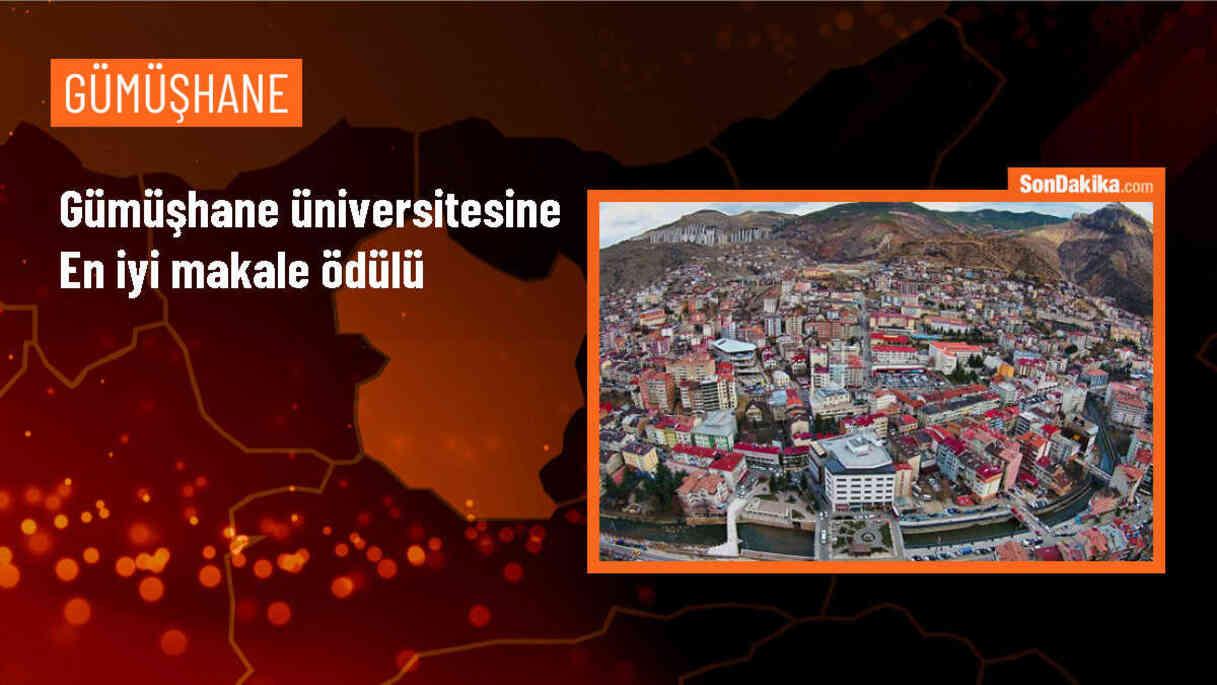 Gümüşhane Üniversitesi Mühendislik ve Doğa Bilimleri Fakültesine en iyi makale ödülü