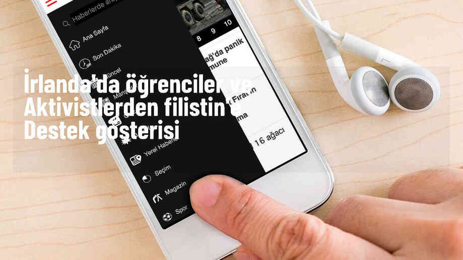 Dublin\'de Filistin\'e destek gösterisi düzenlendi