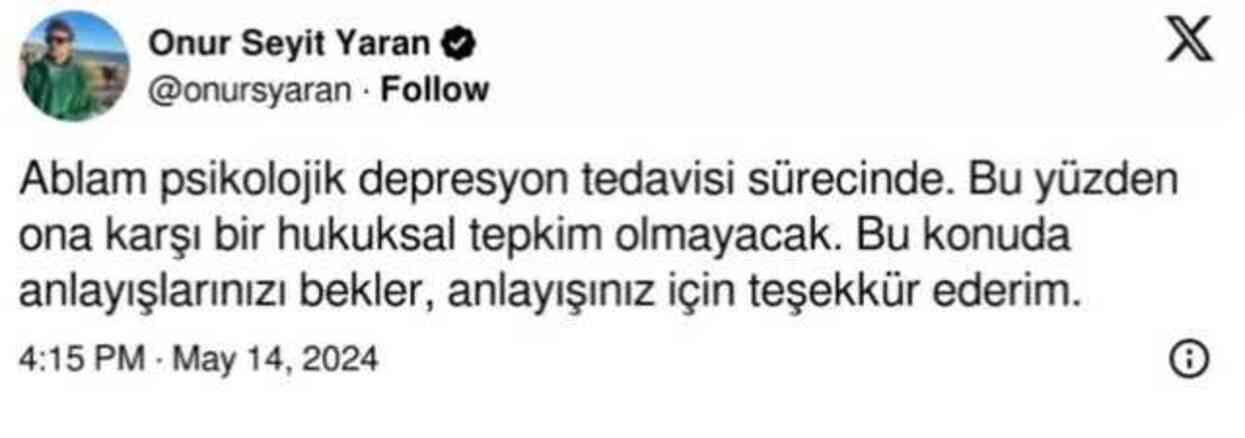 Kardeşlerim Dizisi'nin Doruk'u Onur Seyit Yaran'ın ablasından şok iddialar: Biz ona peygamberim diyecekmişi