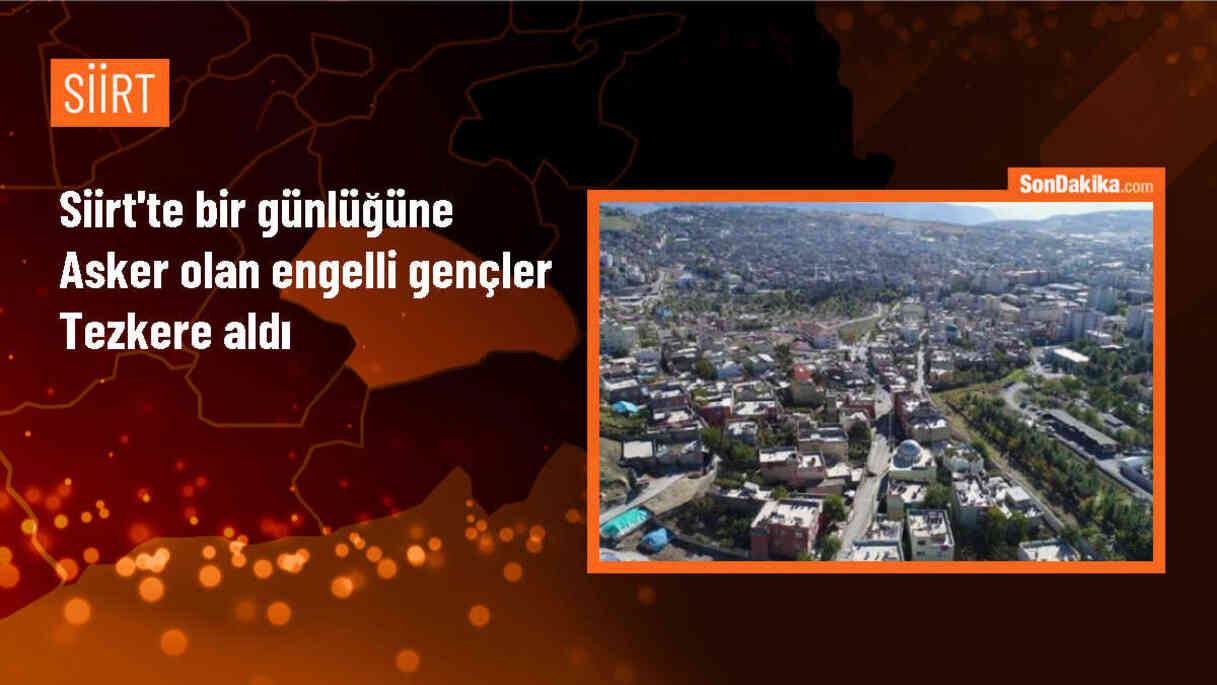 Siirt\'te Engelli Gençler Temsili Askerlik Yaptı