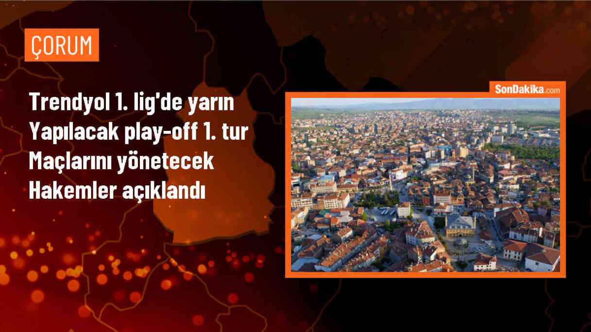 Trendyol 1. Lig\'de play-off 1. tur müsabakalarında düdük çalacak hakemler belli oldu