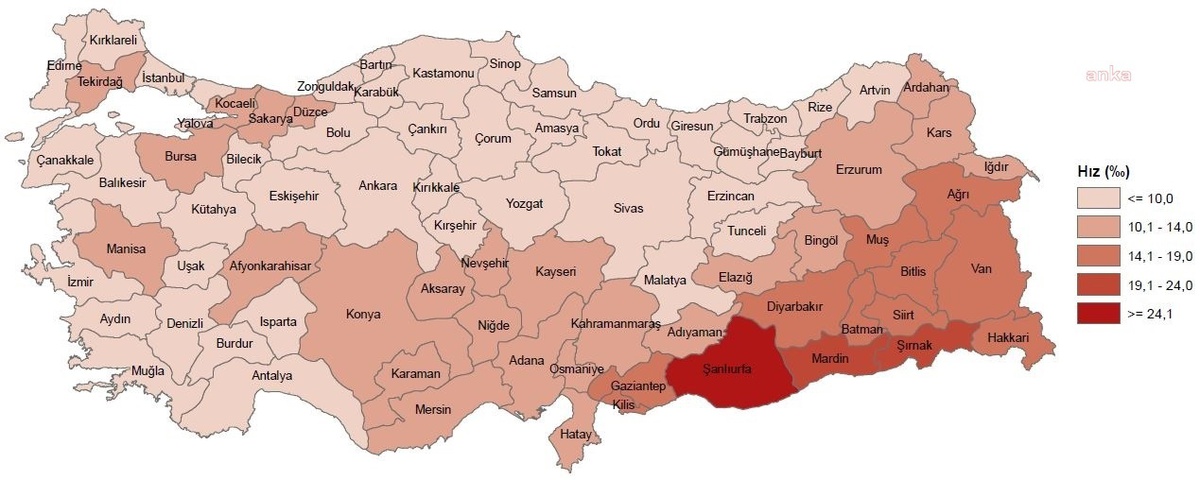 Türkiye\'de Doğurganlık Hızı Son 22 Yılda 2,38 Çocuktan, 1.51 Çocuğa Düştü