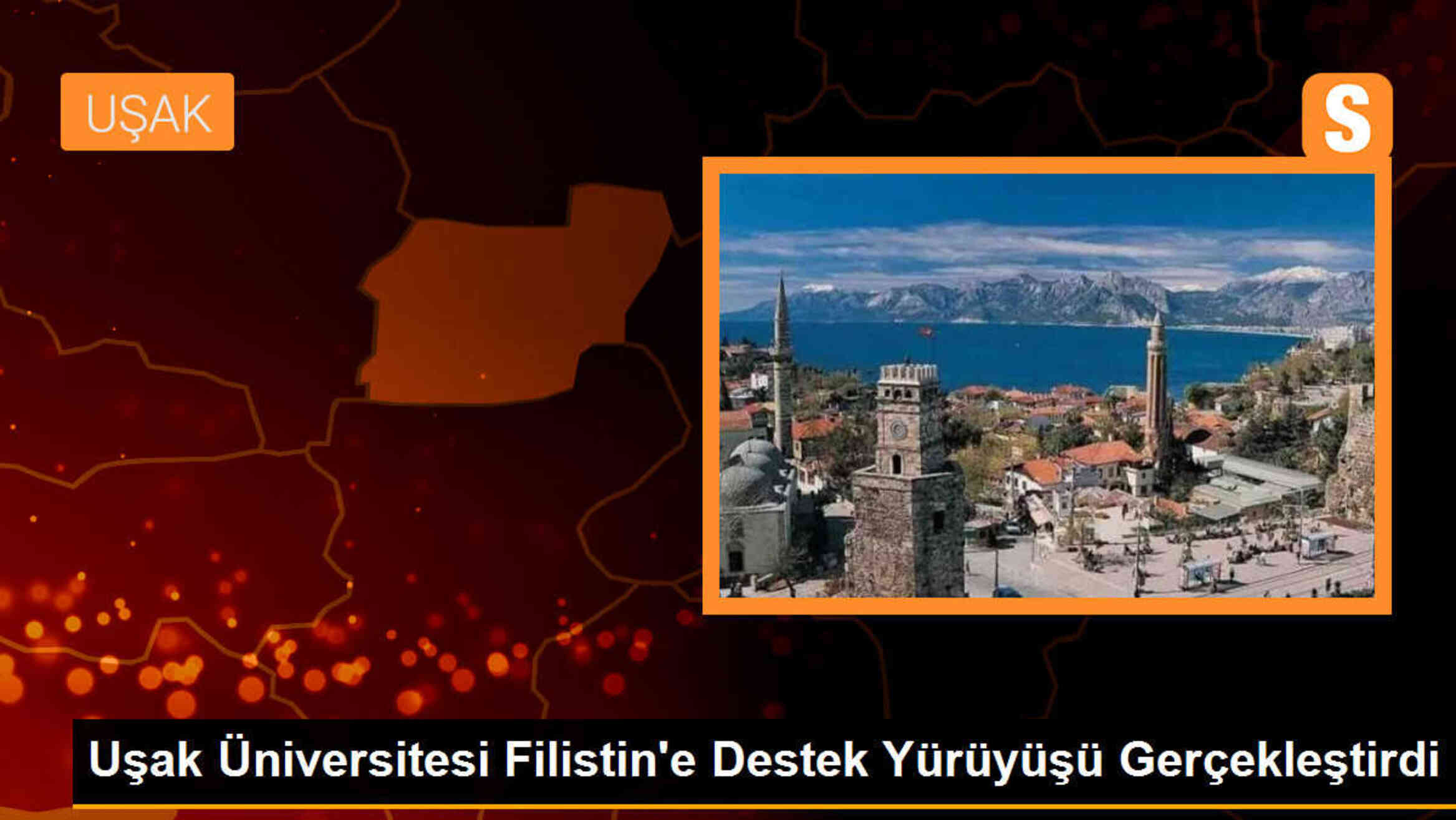 Uşak Üniversitesi Filistin\'e Destek Yürüyüşü Gerçekleştirdi