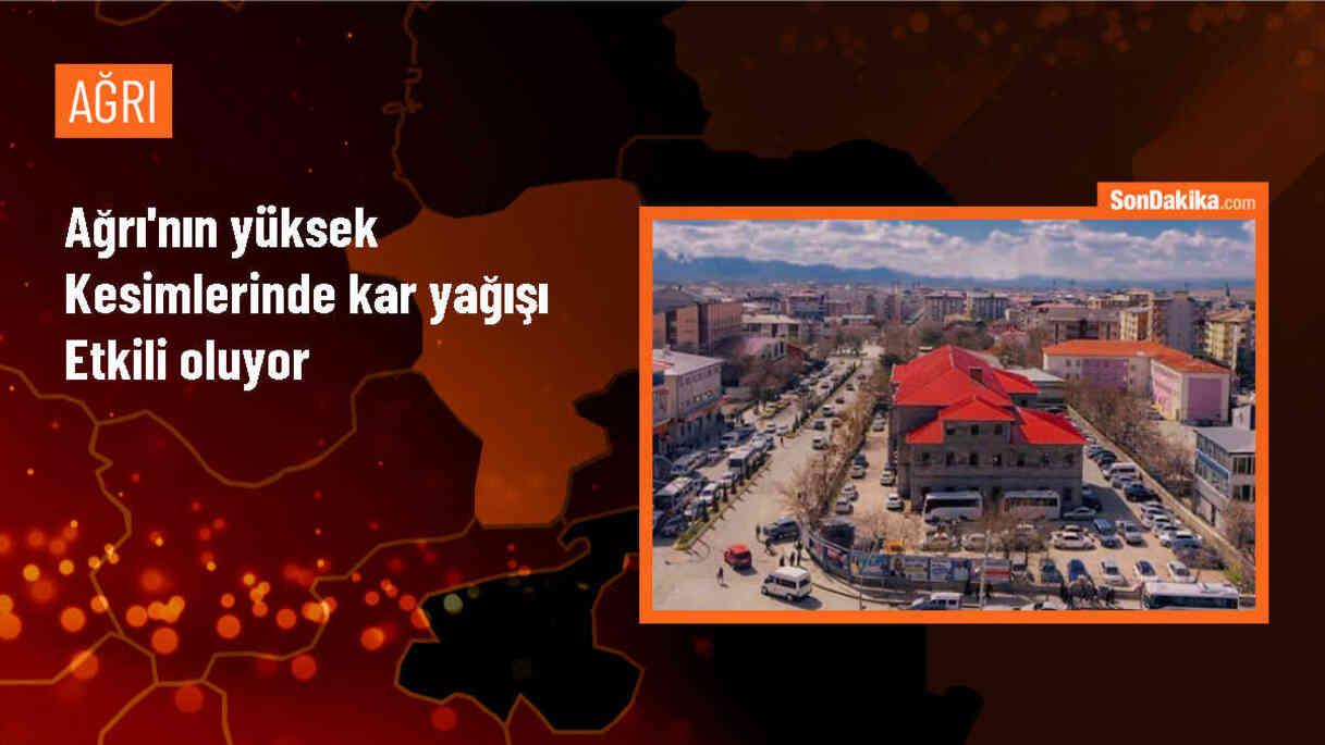 Ağrı\'nın yüksek kesimlerinde kar yağışı yaşamı olumsuz etkiliyor