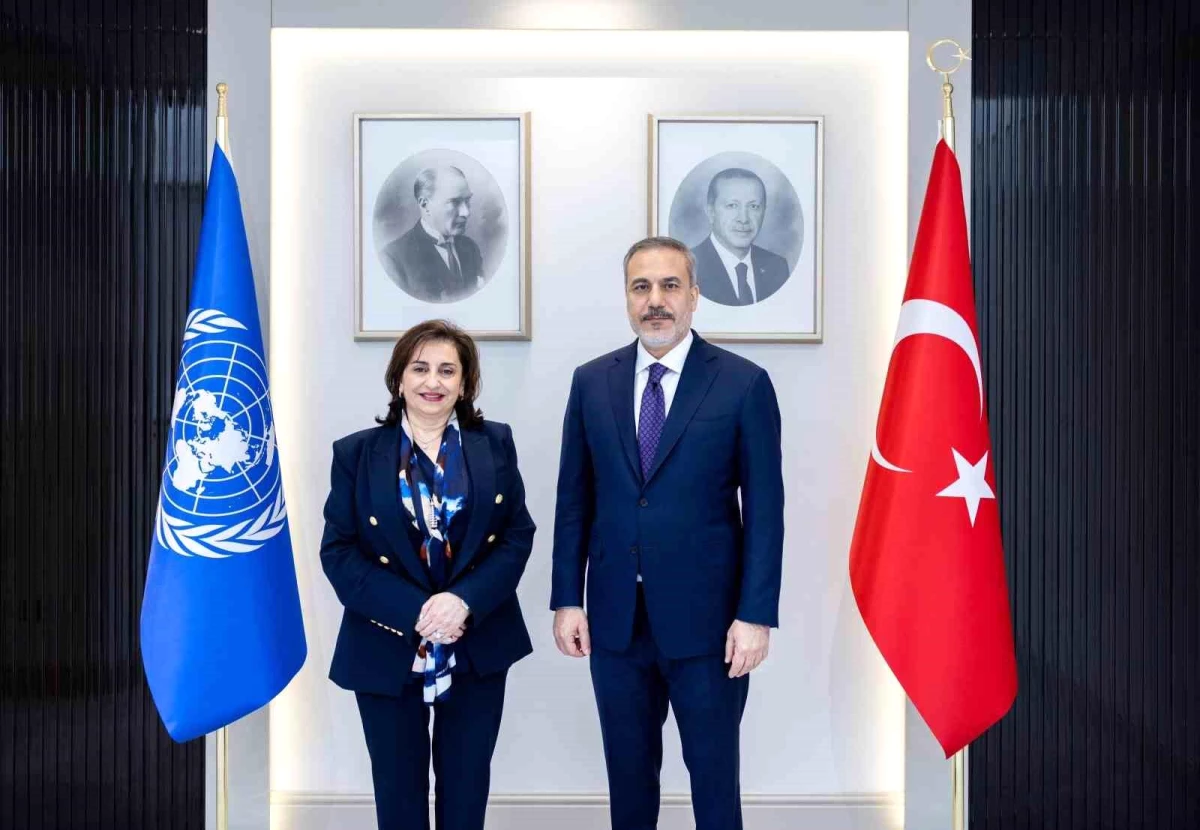 Dışişleri Bakanı Hakan Fidan, BM Kadın Birimi İcra Direktörü Sima Bahous\'u kabul etti