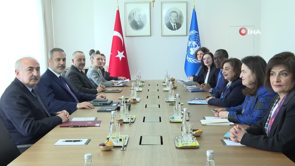 Bakan Fidan, BM Kadın Birimi İcra Direktörü Bahous\'u kabul etti