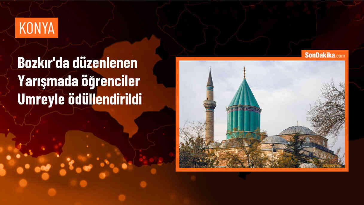 Konya\'da düzenlenen yarışmada öğrencilere umre ödülü verildi