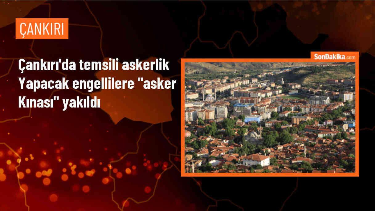 Çankırı\'da Engelliler Haftası kapsamında düzenlenen etkinlikte engelliler askerlik yapacak