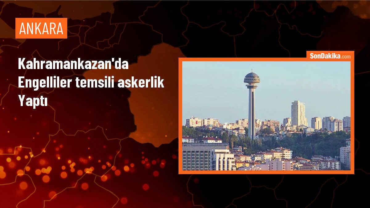 Engelli gençler Kahramankazan\'da temsili askerlik yaptı