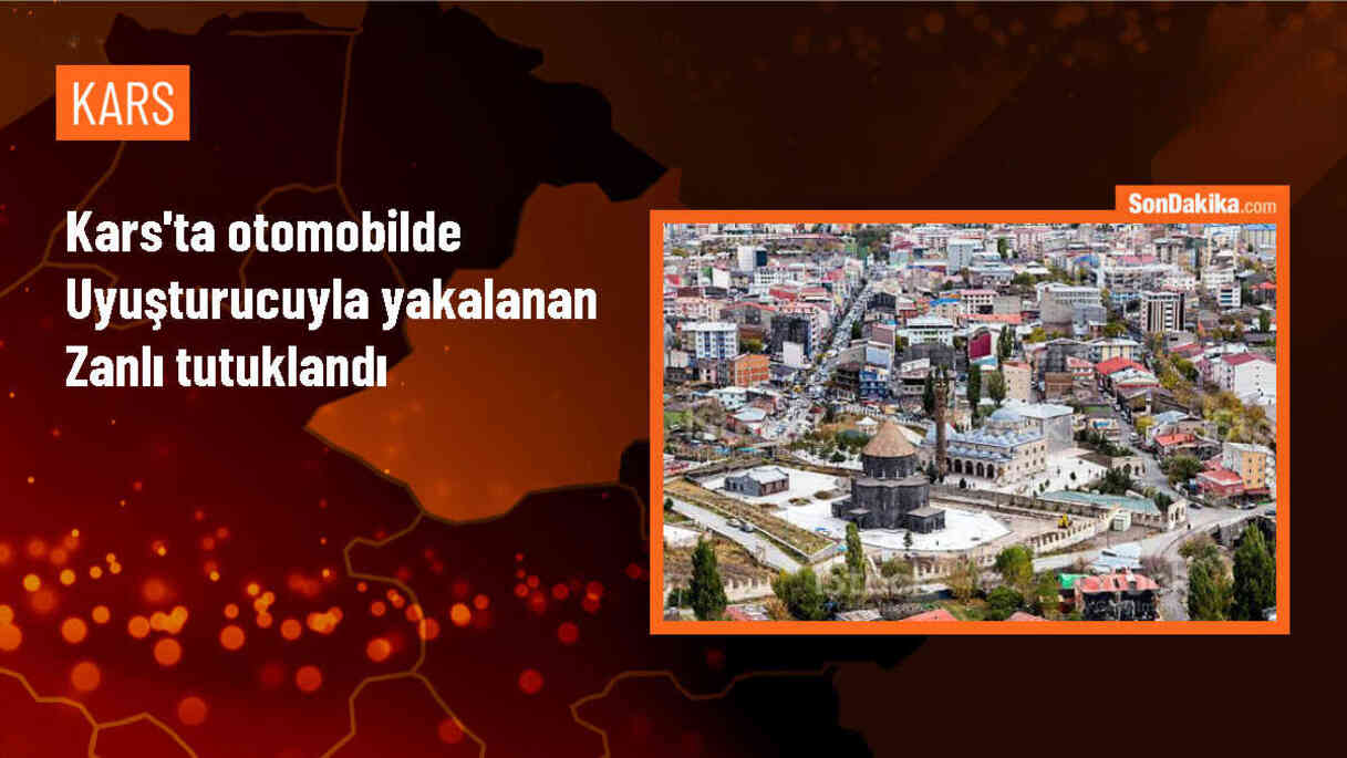 Kars\'ta durdurulan otomobilde uyuşturucuyla yakalanan 2 kişiden 1\'i tutuklandı