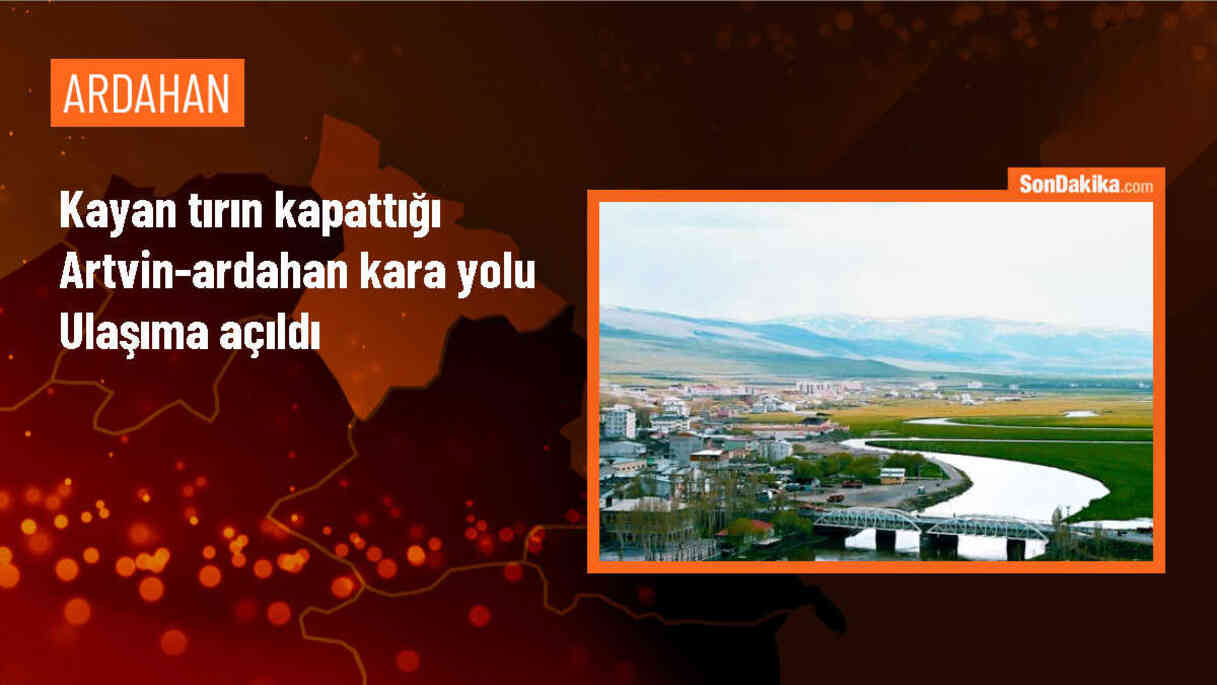 Artvin-Ardahan kara yolunda tır kayması sonucu ulaşım yeniden sağlandı