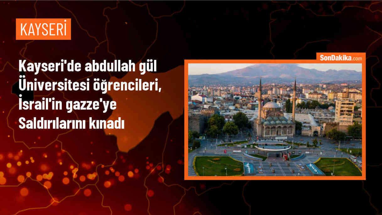 AGÜ Öğrencileri İsrail\'in Gazze\'ye yönelik saldırılarını protesto etti