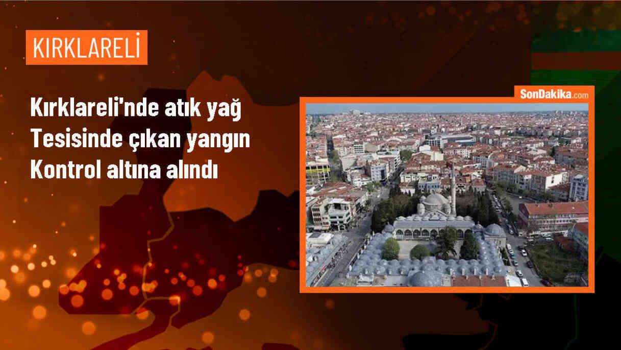 Lüleburgaz\'da atık yağ dönüştürme tesisinde çıkan yangın kontrol altına alındı