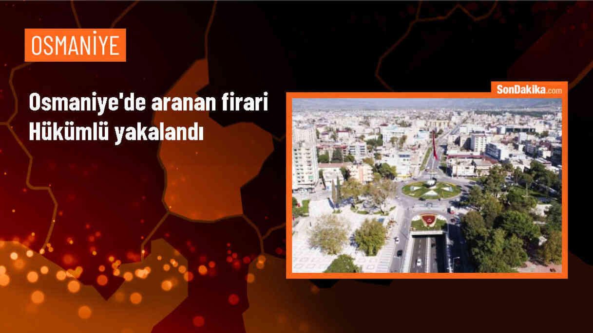 Osmaniye\'nin Kadirli ilçesinde firari hükümlü yakalandı