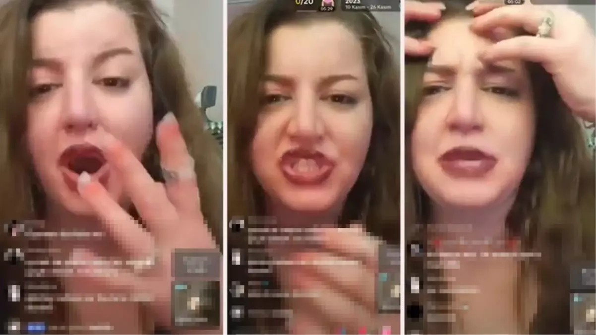 TikTok\'taki skandallara yenisi eklendi! Müstehcen yayınlar yapan kadından 8 yaşındaki öz kızı için skandal sözler