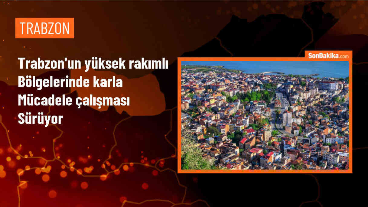 Trabzon Büyükşehir Belediyesi Karla Mücadele Çalışmalarını Sürdürüyor