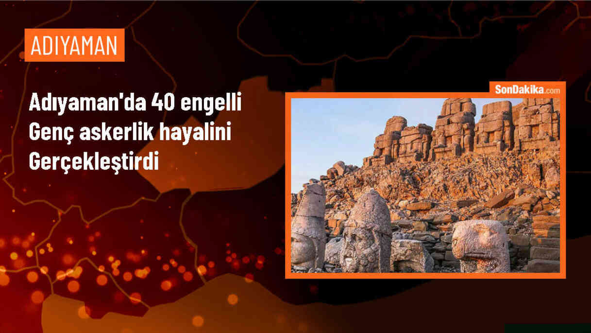 Adıyaman\'da Engelliler Haftası etkinlikleri kapsamında engelli gençler askerlik yaptı