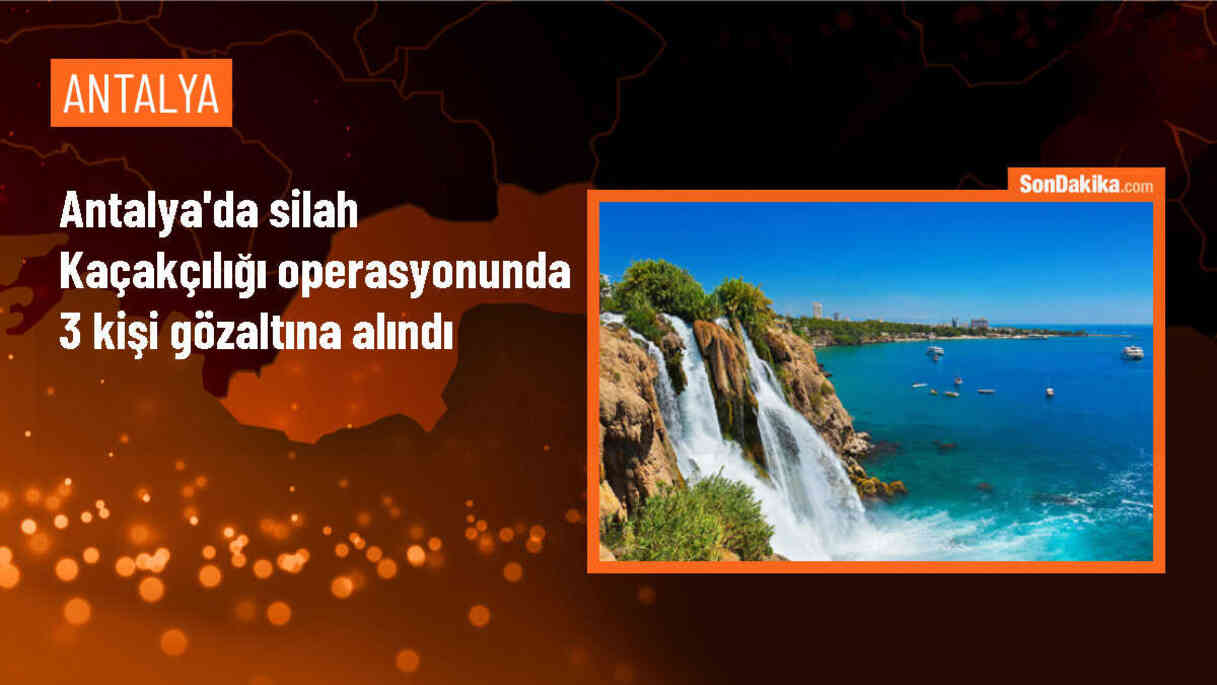 Antalya\'da silah kaçakçılığı operasyonunda 3 kişi gözaltına alındı