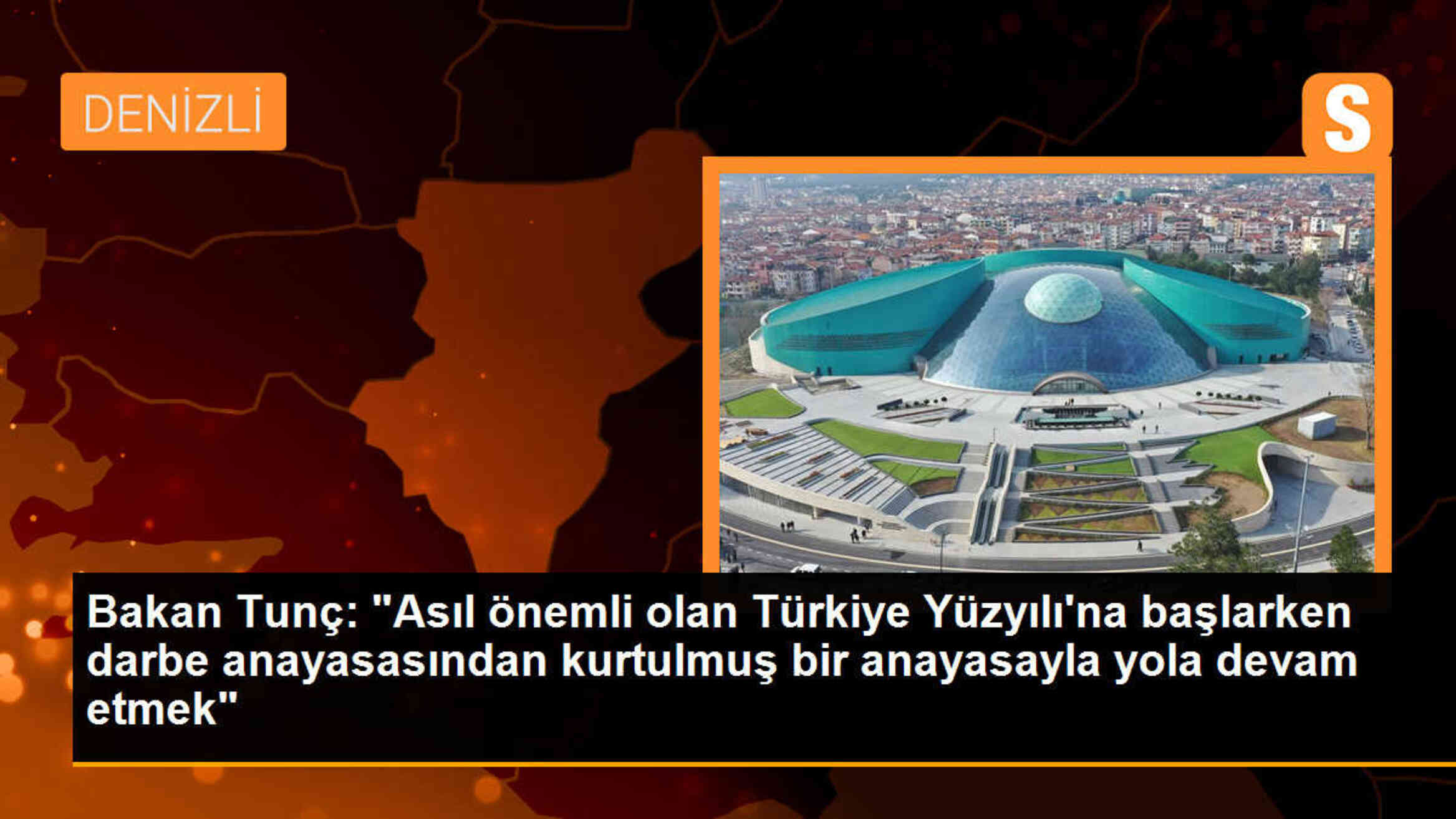 Bakan Tunç: "Asıl önemli olan Türkiye Yüzyılı\'na başlarken darbe anayasasından kurtulmuş bir anayasayla yola devam etmek"