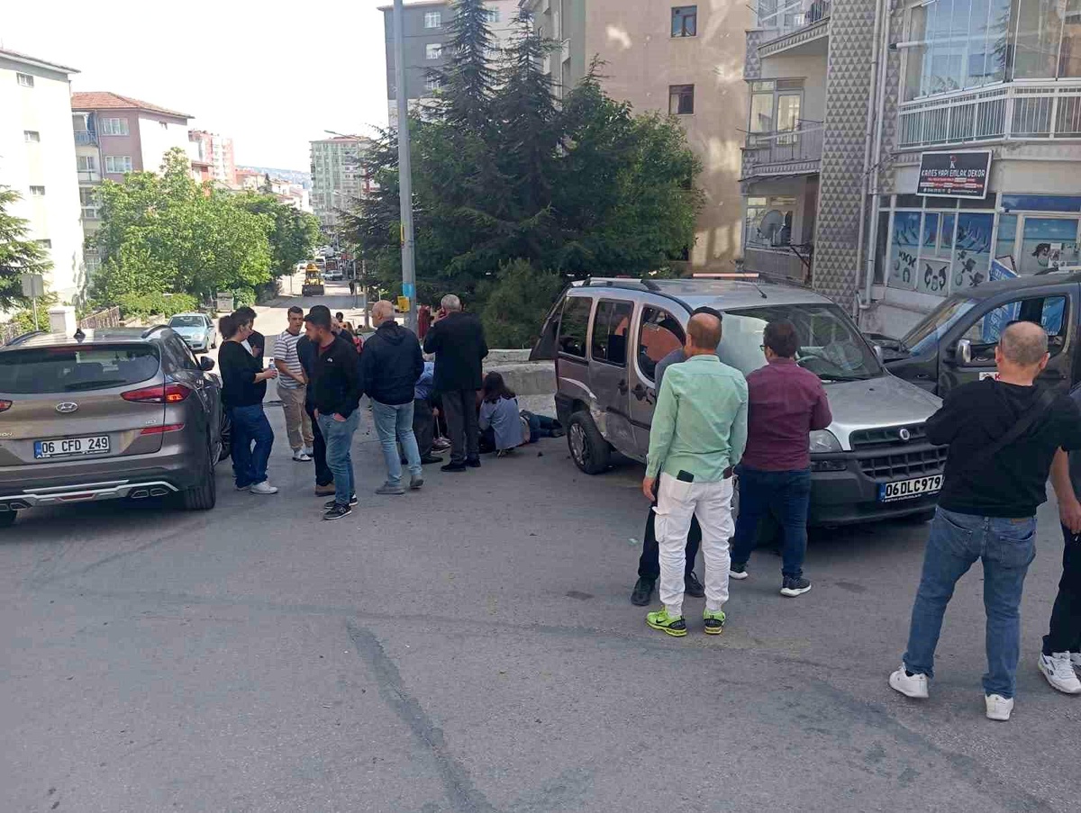 Ankara\'da meydana gelen kazada kadın yaralandı