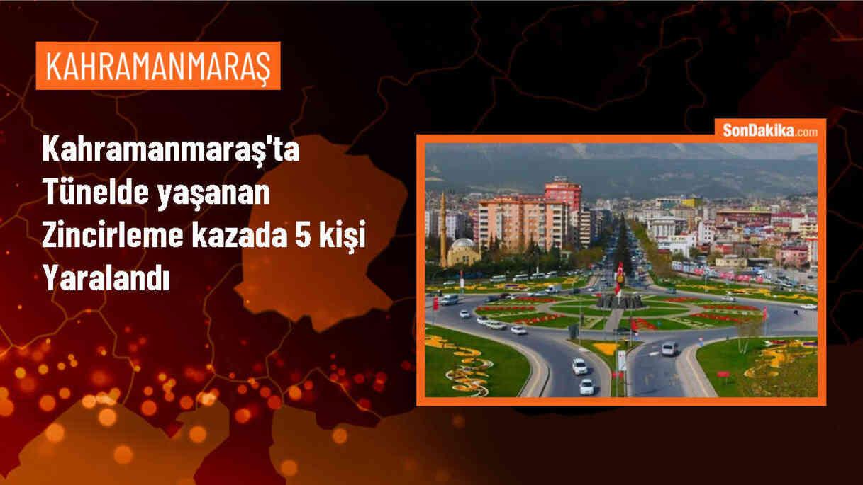 Kahramanmaraş\'ta tünelde 3 aracın karıştığı kazada 1\'i ağır 5 kişi yaralandı