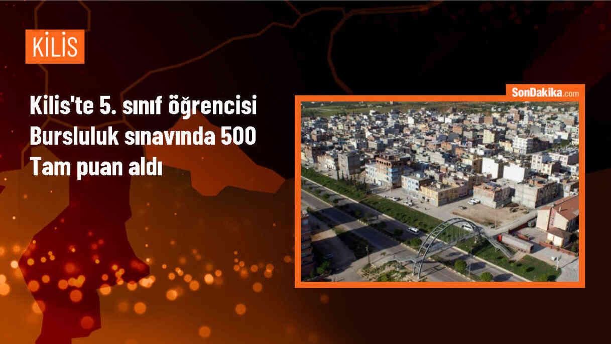 Kilis\'te 5. sınıf öğrencisi Tolga Kantar, bursluluk sınavında 500 tam puan alarak il ve Türkiye derecesi yaptı