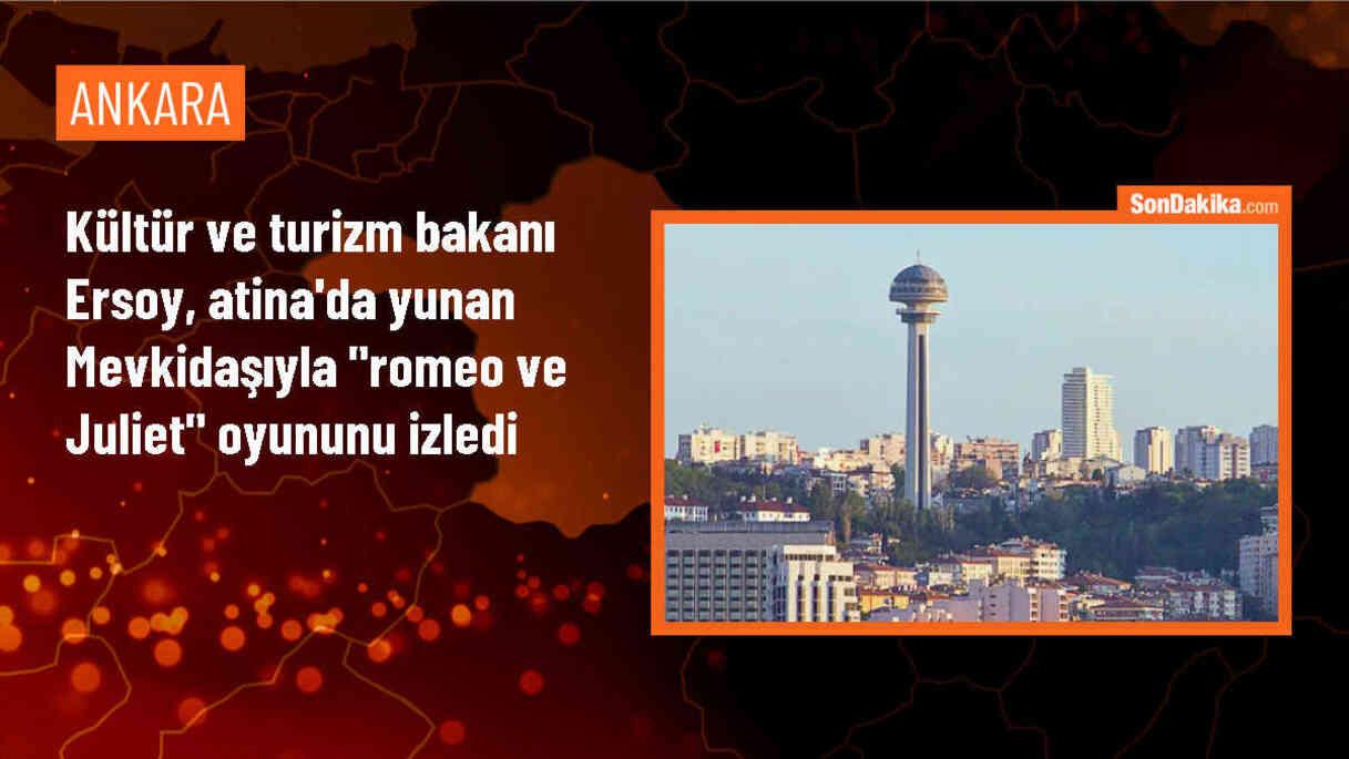 Kültür Bakanları Mehmet Nuri Ersoy ve Lina Mendoni, Romeo ve Juliet oyununu birlikte izledi