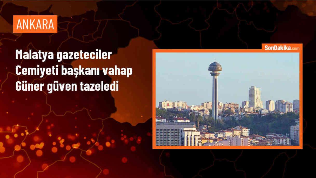 Malatya Gazeteciler Cemiyeti Başkanı Vahap Güner, yeniden seçildi