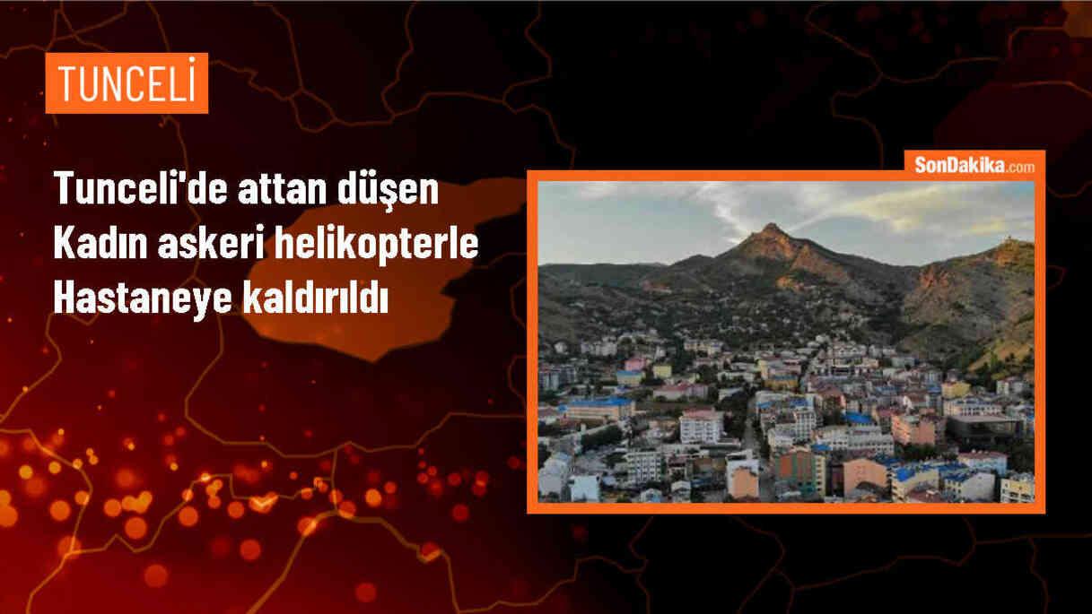 Tunceli\'de At Kazası: Yaralanan Kadın Helikopterle Hastaneye Kaldırıldı