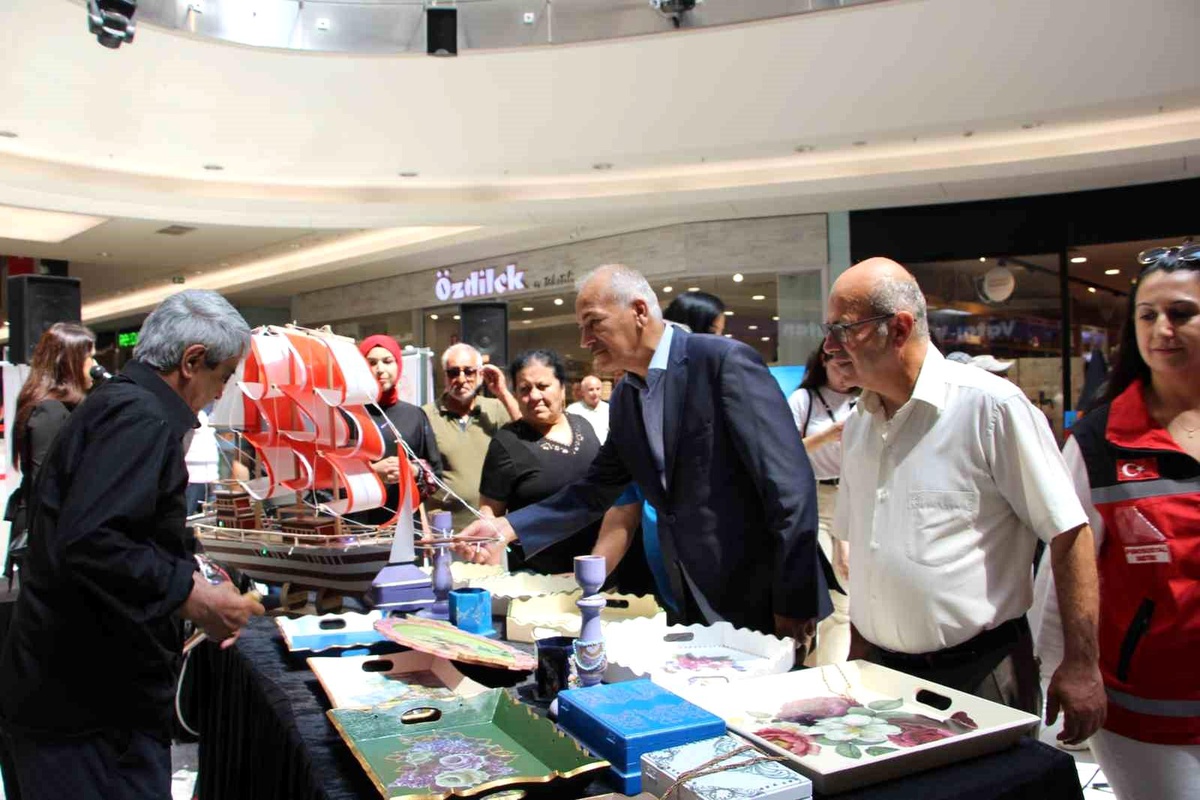 Hatay\'ta 60 yaş üstü vatandaşlar tarafından ortaya çıkarılan sanat eserleri sergilendi