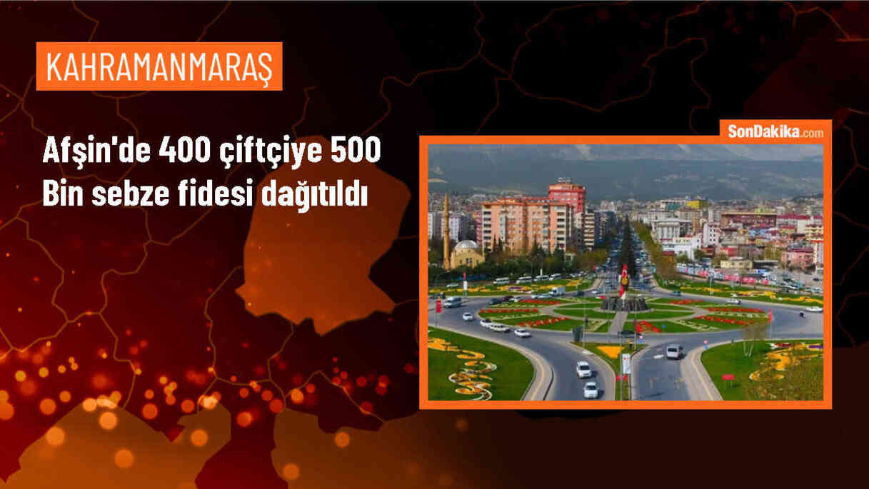 Kahramanmaraş\'ın Afşin ilçesinde 500 bin sebze fidesi dağıtıldı