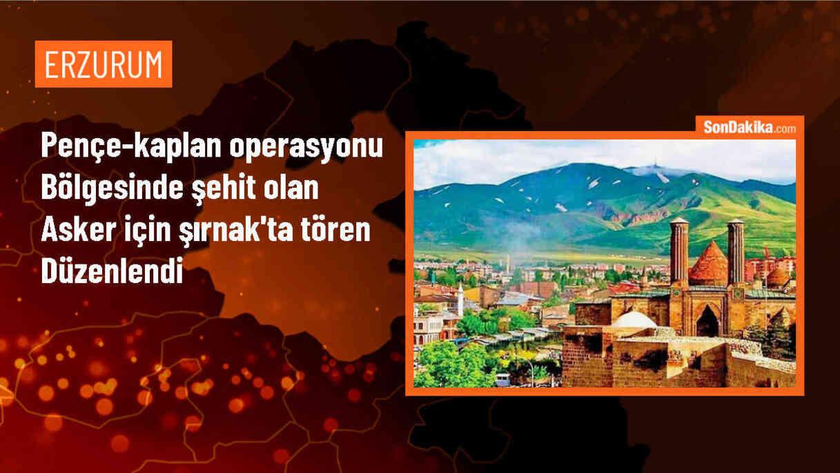 Pençe-Kaplan Operasyonu\'nda şehit olan Piyade Sözleşmeli Onbaşı Recep Kabala için Şırnak\'ta tören düzenlendi