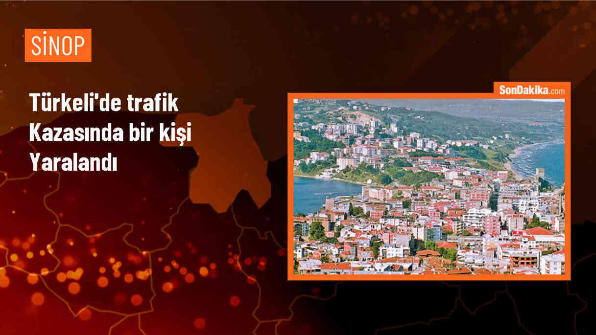 Sinop\'un Türkeli ilçesinde iki otomobilin çarpışması sonucu bir kişi yaralandı