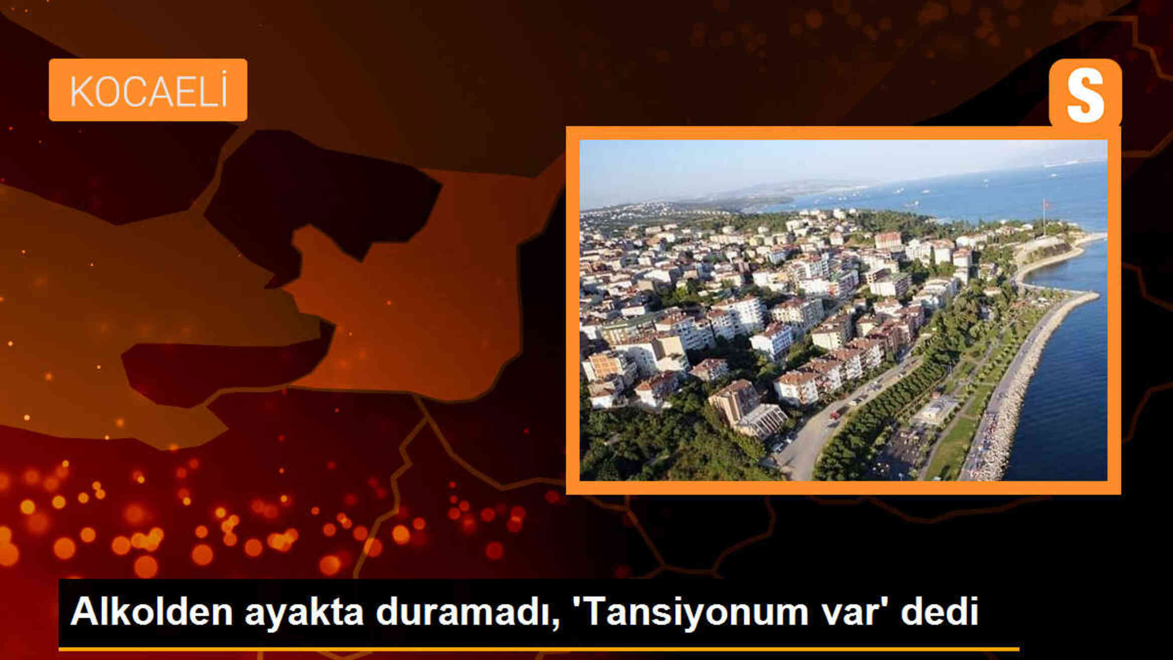 İzmit\'te Alkol Alan Şahıs Yüzünü Ağaçlara Çarptı