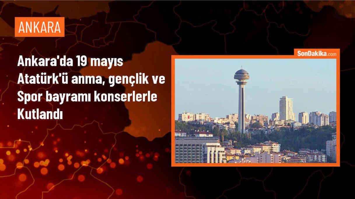 Ankara\'da 19 Mayıs etkinlikleri kapsamında sanatçılar sahne aldı