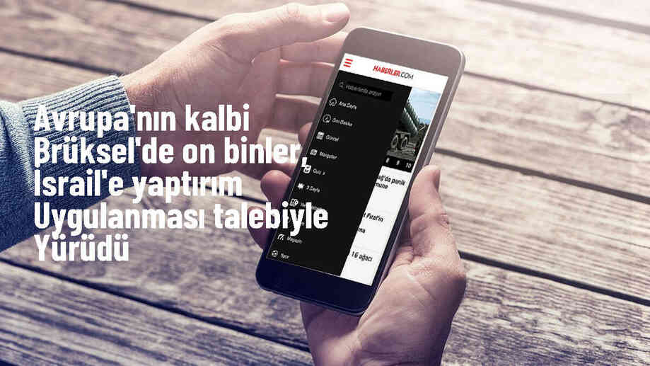 Brüksel\'de İsrail\'e karşı protesto düzenlendi