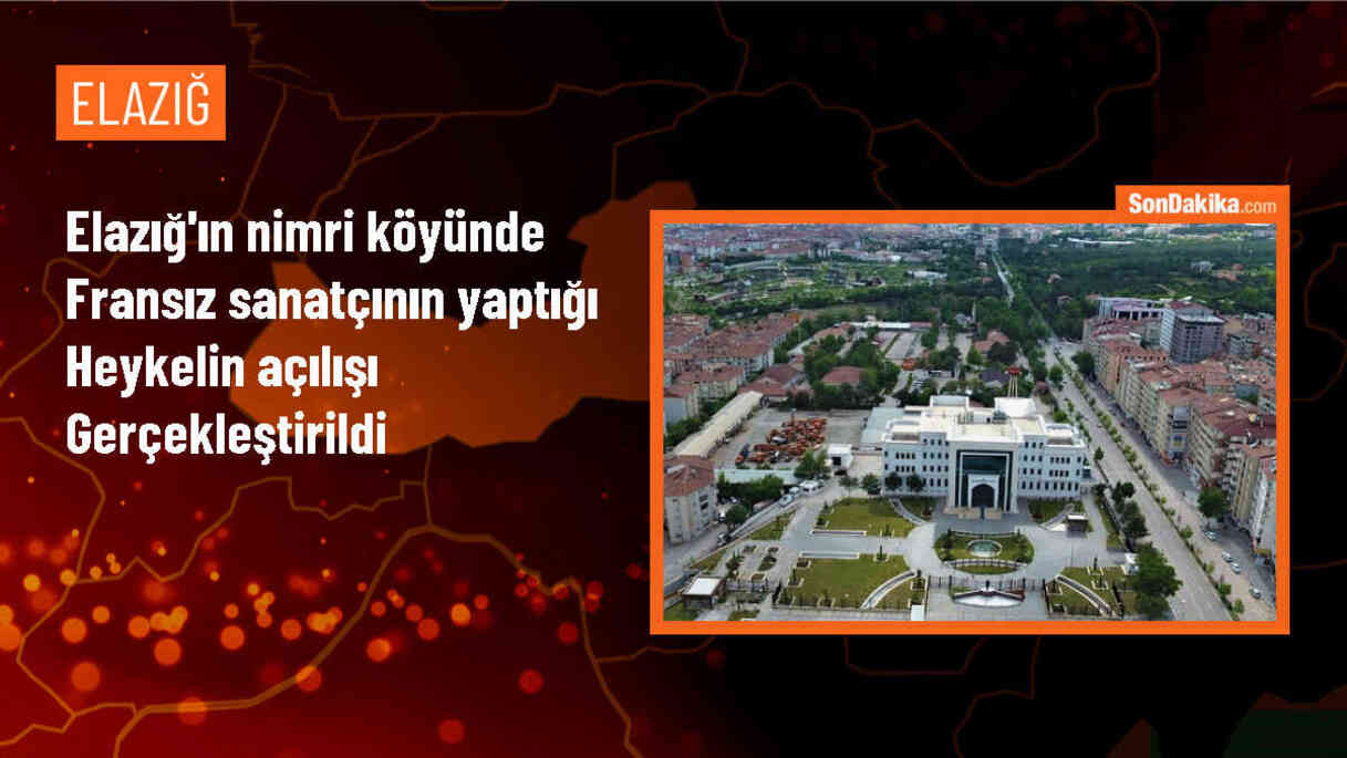 Elazığ\'da Fransız heykeltıraşın yaptığı heykelin açılışı törenle gerçekleştirildi