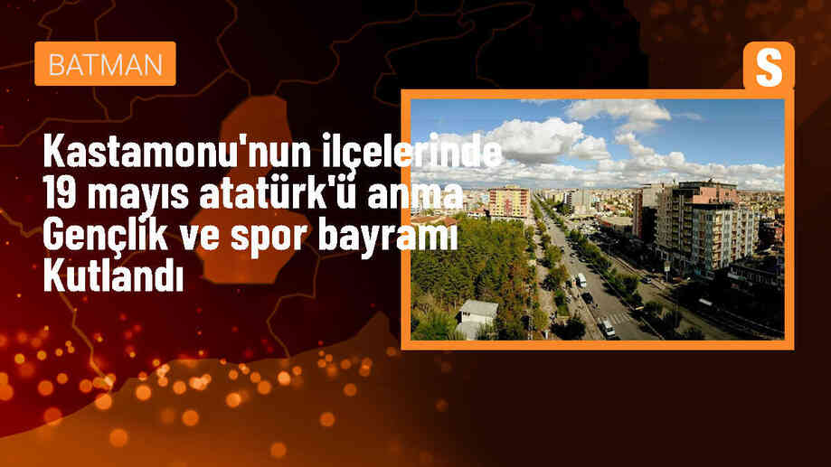 Kastamonu ilçelerinde 19 Mayıs kutlamaları coşkuyla gerçekleşti