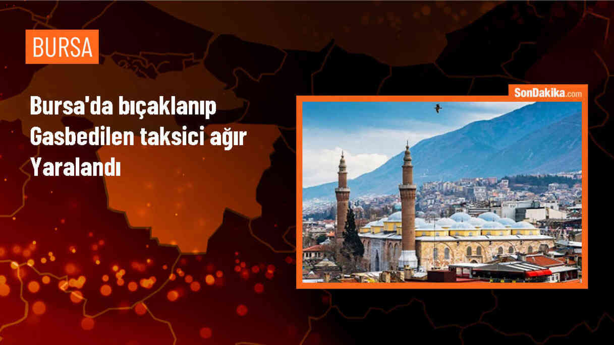 Bursa\'da taksici bıçaklanıp gasbedildi