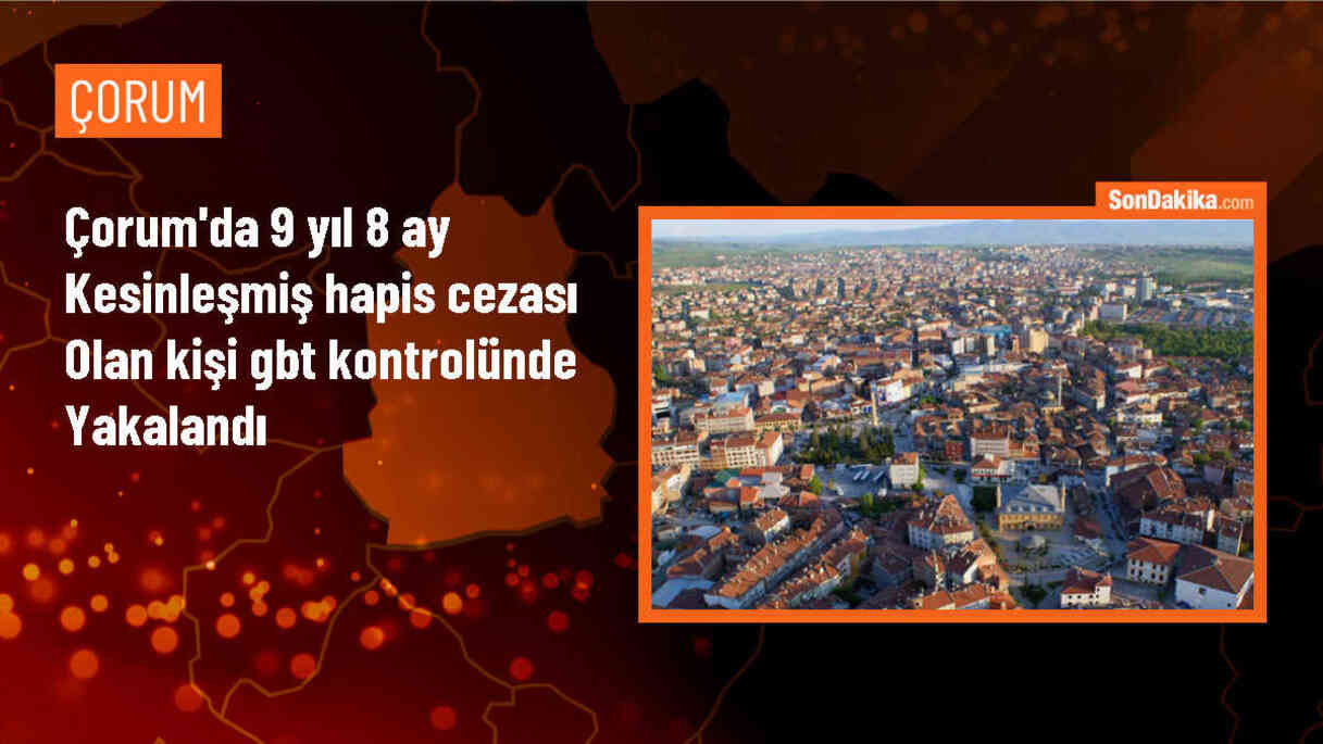 Çorum\'un Alaca ilçesinde hapis cezası bulunan kişi yakalandı