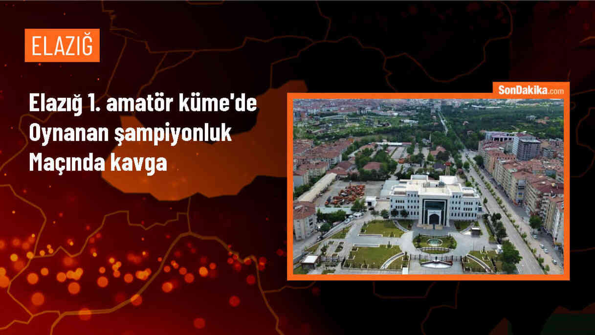 Elazığ 1. Amatör Küme Play-Off Finali\'nde Kavga Çıktı